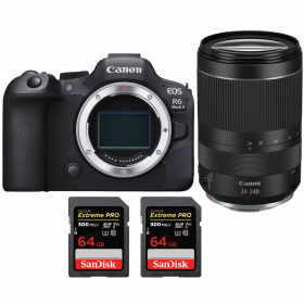 Canon EOS R6 Mark II + RF 24-240mm f/4-6.3 IS USM + 2 SanDisk 64GB Extreme PRO UHS-II SDXC 300 MB/s-1