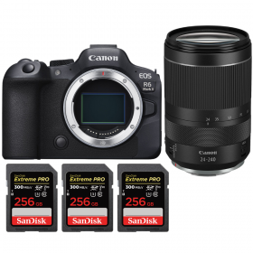 Canon EOS R6 Mark II + RF 24-240mm f/4-6.3 IS USM - Box contents