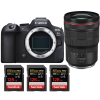Canon EOS R6 Mark II + RF 15-35mm f/2.8 L IS USM + 3 SanDisk 128GB Extreme PRO UHS-II SDXC 300 MB/s Canon Canon EOS R6 Mark II €3,621.00 MCZ DIRECT