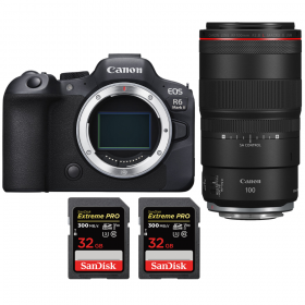 Canon EOS R6 Mark II + RF 100mm f/2.8 L Macro IS U - Box contents
