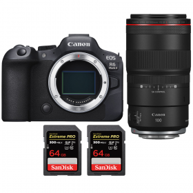 Canon EOS R6 Mark II + RF 100mm f/2.8 L Macro IS U - Box contents
