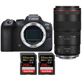 Canon EOS R6 Mark II + RF 100mm f/2.8 L Macro IS U - Box contents