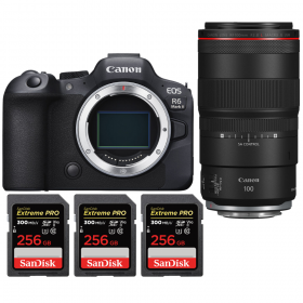 Canon EOS R6 Mark II + RF 100mm f/2.8 L Macro IS U - Box contents