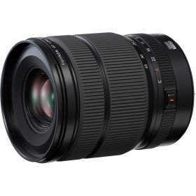 Fujifilm GF 20-35mm f/4 R WR con detalles ópticos y controles Fujifilm GF 20-35mm f/4 R WR con detalles ópticos y controles