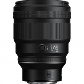 Objectif Nikon Z 85mm f/1.2 S vu de face, mise au point manuelle et automatique