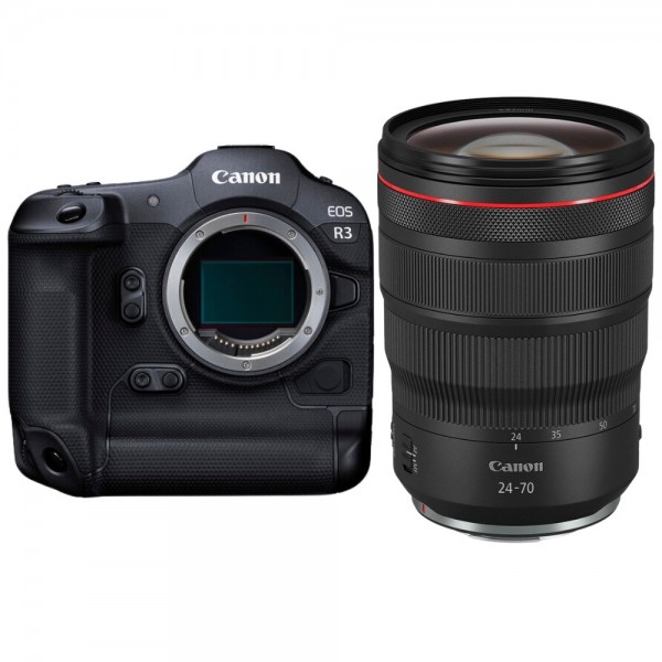 Canon EOS R3 + RF 24-70mm f/2.8 L IS USM Canon MIRRORLESS CAMERAS €5,425.00 MCZ DIRECT