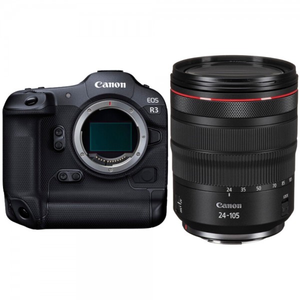 Canon EOS R3 + RF 24-105mm f/4 L IS USM Canon MIRRORLESS CAMERAS €4,451.00 MCZ DIRECT