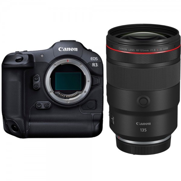 Canon EOS R3 + RF 135mm f/1.8 L IS USM Canon MIRRORLESS CAMERAS €5,028.00 MCZ DIRECT
