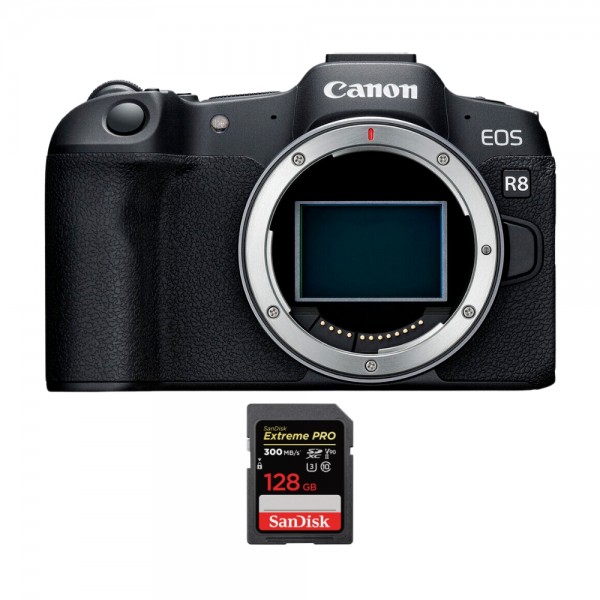Canon EOS R8 + 1 SanDisk 128GB Extreme PRO UHS-II SDXC 300 MB/s-1