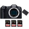 Canon EOS R8 + 3 SanDisk 32GB Extreme PRO UHS-II SDXC 300 MB/s + 1 Canon LP-E17|MCZ DIRECT