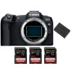 Canon EOS R8 + 3 SanDisk 64GB Extreme PRO UHS-II SDXC 300 MB/s + 1 Canon LP-E17|MCZ DIRECT