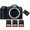 Canon EOS R8 + 3 SanDisk 128GB Extreme PRO UHS-II SDXC 300 MB/s + 1 Canon LP-E17 - Appareil Photo Hybride|MCZ DIRECT