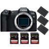 Canon EOS R8 + 3 SanDisk 32GB Extreme PRO UHS-II SDXC 300 MB/s + 3 Canon LP-E17 - Appareil Photo Hybride|MCZ DIRECT