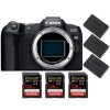 Canon EOS R8 + 3 SanDisk 128GB Extreme PRO UHS-II SDXC 300 MB/s + 3 Canon LP-E17|MCZ DIRECT