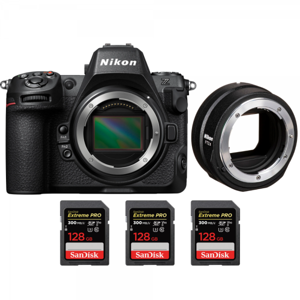 Nikon Z8 + FTZ II + 3 SanDisk 128GB Extreme PRO UHS-II SDXC 300 MB/s-1