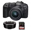 Canon EOS R8 + RF 24-50mm f4.5-6.3 IS STM + EF-EOS R + 1 SanDisk 64 Go Extreme Pro SDHC USH-II 4K U3 300 Mo/s|MCZ DIRECT
