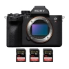 Sony A7R V + 3 SanDisk 32GB Extreme PRO UHS-II SDXC 300 MB/s - Cámara Híbrida|MCZ DIRECT