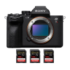 Sony A7R V + 3 SanDisk 128GB Extreme PRO UHS-II SDXC 300 MB/s - Cámara híbrida-1