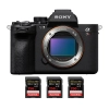 Sony A7R V + 3 SanDisk 256GB Extreme PRO UHS-II SDXC 300 MB/s - Cámara Híbrida|MCZ DIRECT