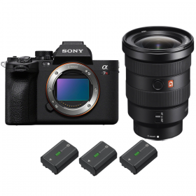 Sony A7R V + FE 16-35mm f/2.8 GM + 3 Sony NP-FZ100 - Cámara Híbrida-1