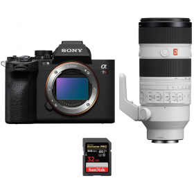 Sony A7R V + FE 70-200 mm f/2,8 GM OSS II + 1 SanDisk 32 GB Extreme PRO UHS-II SDXC 300 MB/s - Dispositivo fotográfico híbrido-1