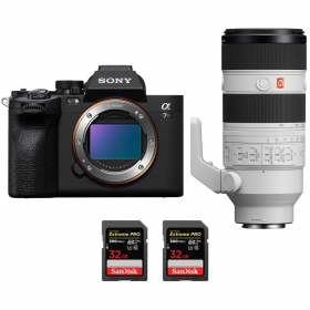 Sony A7R V + FE 70-200 mm f/2,8 GM OSS II + 2 SanDisk 32 GB Extreme PRO UHS-II SDXC 300 MB/s - Dispositivo fotográfico híbrido-1