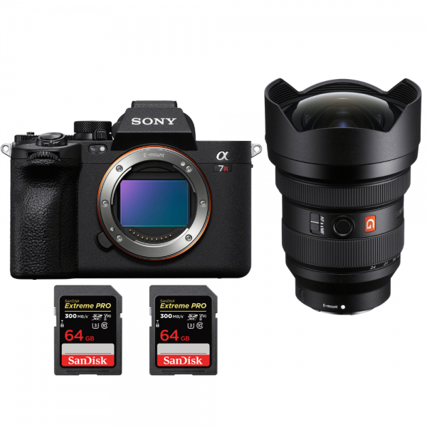 Sony A7R V + FE 12-24mm f/2.8 GM + 2 SanDisk 64GB Extreme PRO UHS-II SDXC 300 MB/s Sony MIRRORLESS CAMERAS €4,848.00 MCZ DIRECT