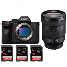 Sony A7R V + FE 24-105 mm f/4 G OSS + 3 SanDisk 32 GB Extreme PRO UHS-II SDXC 300 MB/s - Dispositivo fotográfico híbrido-1