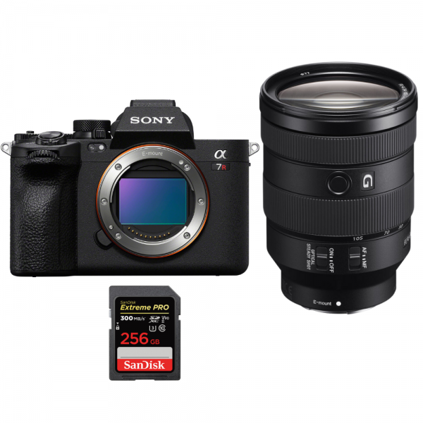 Sony A7R V + FE 24-105mm f/4 G OSS + 1 SanDisk 256GB Extreme PRO UHS-II SDXC 300 MB/s - Appareil Photo Hybride|MCZ DIRECT