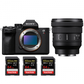 Sony A7R V + FE PZ 16-35 mm f/4 G + 3 SanDisk 64 GB Extreme PRO UHS-II SDXC 300 MB/s - Dispositivo fotográfico híbrido-1