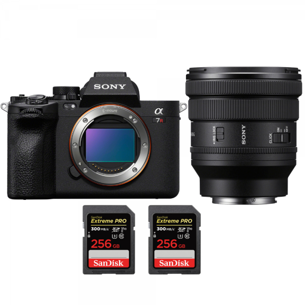 Sony A7R V + FE PZ 16-35mm f/4 G + 2 SanDisk 256GB Extreme PRO UHS-II SDXC 300 MB/s Sony MIRRORLESS CAMERAS €3,786.00 MCZ DIRECT