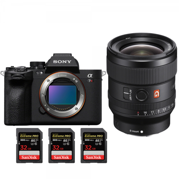 Sony A7R V + FE 24mm f/1.4 GM + 3 SanDisk 32GB Extreme PRO UHS-II SDXC 300 MB/s Sony MIRRORLESS CAMERAS €3,653.00 MCZ DIRECT