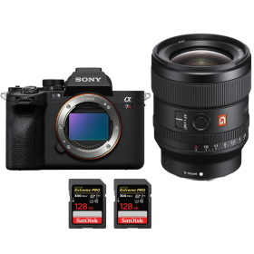 Sony A7R V + FE 24 mm f/1,4 GM + 2 SanDisk Extreme PRO UHS-II SDXC de 128 GB a 300 MB/s - Dispositivo fotográfico híbrido-1