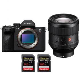 Sony A7R V + FE 85 mm f/1,4 GM + 2 SanDisk Extreme PRO UHS-II SDXC de 128 GB a 300 MB/s - Dispositivo fotográfico híbrido-1