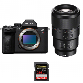 Sony A7R V + FE 90 mm f/2,8 Macro G OSS + 1 SanDisk 256 GB Extreme PRO UHS-II SDXC 300 MB/s - Dispositivo fotográfico híbrido-1