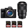 Sony A7R V + FE 90mm f/2.8 Macro G OSS + 3 SanDisk 256GB Extreme PRO UHS-II SDXC 300 MB/s - Appareil Photo Hybride|MCZ DIRECT