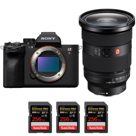 Sony A7R V + FE 24-70 mm f/2,8 GM II + 3 SanDisk 256 GB Extreme PRO UHS-II SDXC 300 MB/s - Dispositivo fotográfico híbrido-1