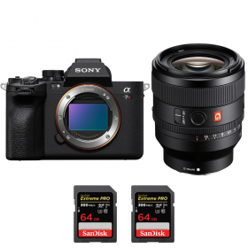 Sony A7R V + FE 50 mm f/1,4 GM + 2 SanDisk Extreme PRO UHS-II SDXC de 64 GB a 300 MB/s - Dispositivo fotográfico híbrido-1