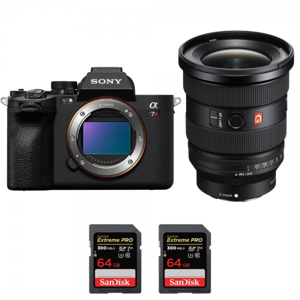 Sony A7R V + FE 16-35mm f/2.8 GM II + 2 SanDisk 64GB Extreme PRO UHS-II SDXC 300 MB/s Sony MIRRORLESS CAMERAS €4,364.00 MCZ DIRECT