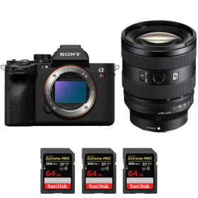 Sony A7R V + FE 20-70 mm f/4 G + 3 SanDisk 64 GB Extreme PRO UHS-II SDXC 300 MB/s - Dispositivo fotográfico híbrido-1