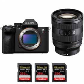 Sony A7R V + FE 20-70 mm f/4 G + 3 SanDisk 256 GB Extreme PRO UHS-II SDXC 300 MB/s - Dispositivo fotográfico híbrido-1
