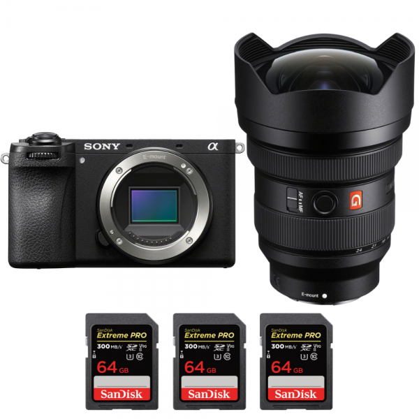 Sony A6700 + FE 12-24mm f/2.8 GM + 3 SanDisk 64GB Extreme PRO UHS-II SDXC  300 MB/s