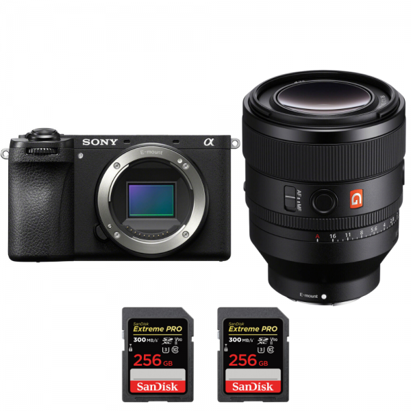 Sony A6700 + FE 50mm f/1.2 GM + 2 SanDisk 256GB Extreme PRO UHS-II SDXC 300  MB/s