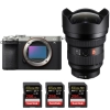 Sony A7C II Silver + FE 12-24mm f/2.8 GM + 3 SanDisk 256GB Extreme PRO UHS-II SDXC 300 MB/s - Appareil Photo Hybride|MCZ DIRECT