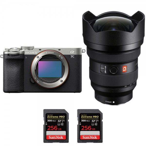 Sony A7C II Silver + FE 12-24mm f/2.8 GM + 2 SanDisk 256GB Extreme PRO UHS-II SDXC 300 MB/s-1