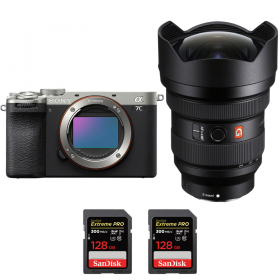 Sony A7C II Silver + FE 12-24mm f/2.8 GM + 2 SanDisk 128GB Extreme PRO UHS-II SDXC 300 MB/s-1