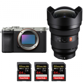 Sony A7C II Silver + FE 12-24mm f/2.8 GM + 3 SanDisk 64GB Extreme PRO UHS-II SDXC 300 MB/s-1