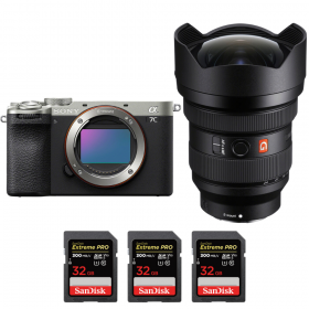 Sony A7C II Silver + FE 12-24mm f/2.8 GM + 3 SanDisk 32GB Extreme PRO UHS-II SDXC 300 MB/s-1