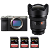 Sony A7C II Silver + FE 12-24mm f/2.8 GM + 3 SanDisk 32GB Extreme PRO UHS-II SDXC 300 MB/s|MCZ DIRECT