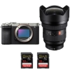 Sony A7C II Silver + FE 12-24mm f/2.8 GM + 2 SanDisk 32GB Extreme PRO UHS-II SDXC 300 MB/s - Appareil Photo Hybride|MCZ DIRECT